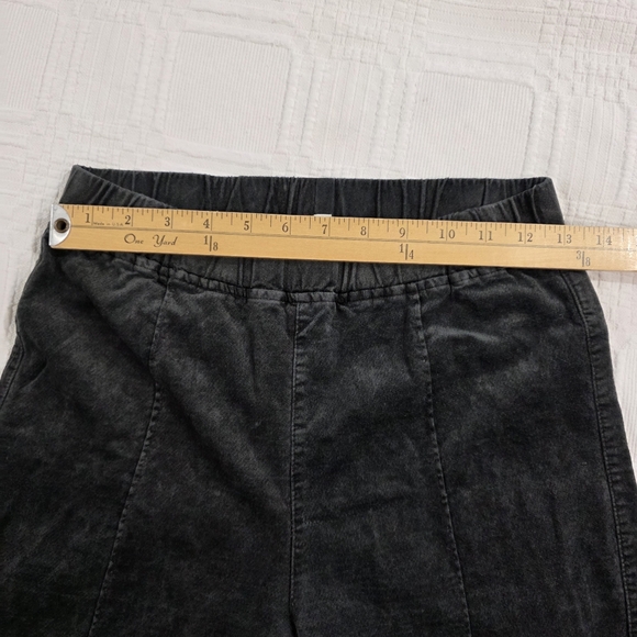 Umgee Charcoal Black Flared Pants Size Medium Retro Bell Bottoms Festival Boho - Picture 7 of 14